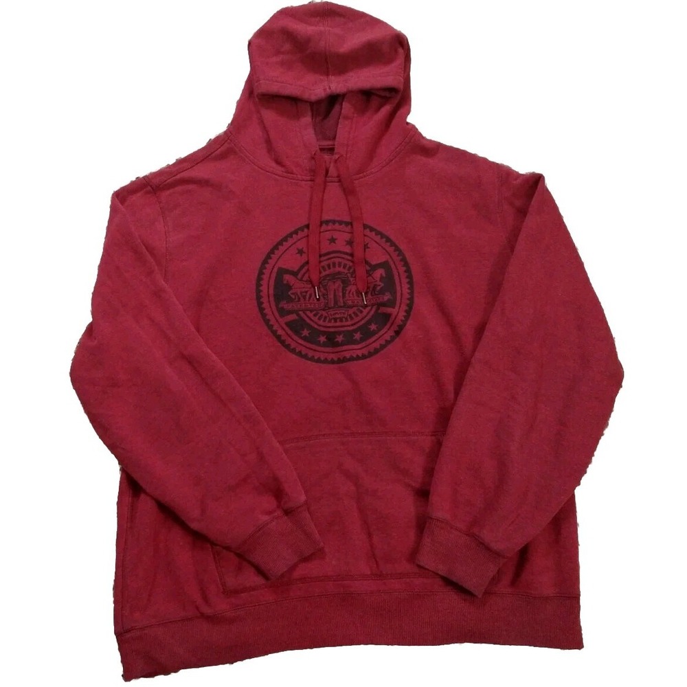 Men's Levi's Red Hooded Sweatshirt 2XL